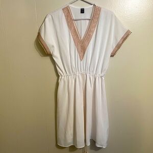 White boho summer dress